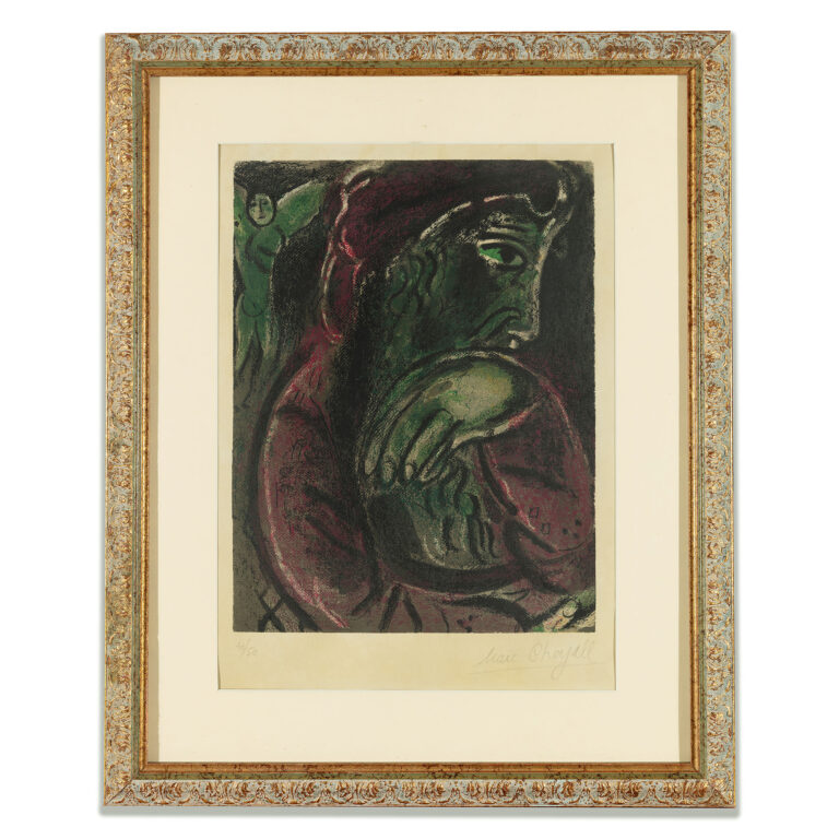 Marc Chagall - Job in Despair, Original Artwork | Rahamim Fine Art Gallery