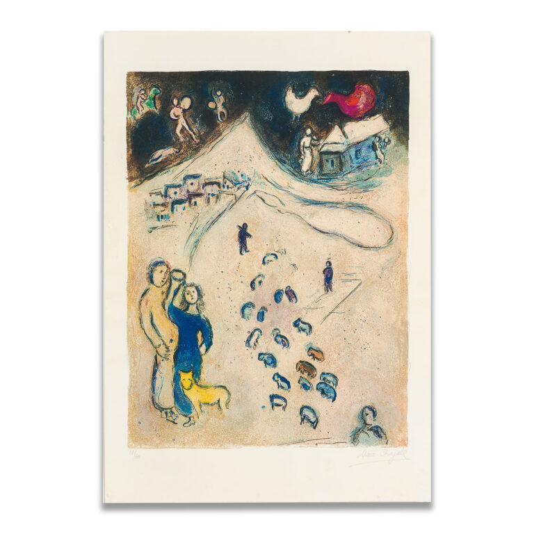 Marc Chagall - L'Hiver, Original Artwork | Rahamim Fine Art Gallery