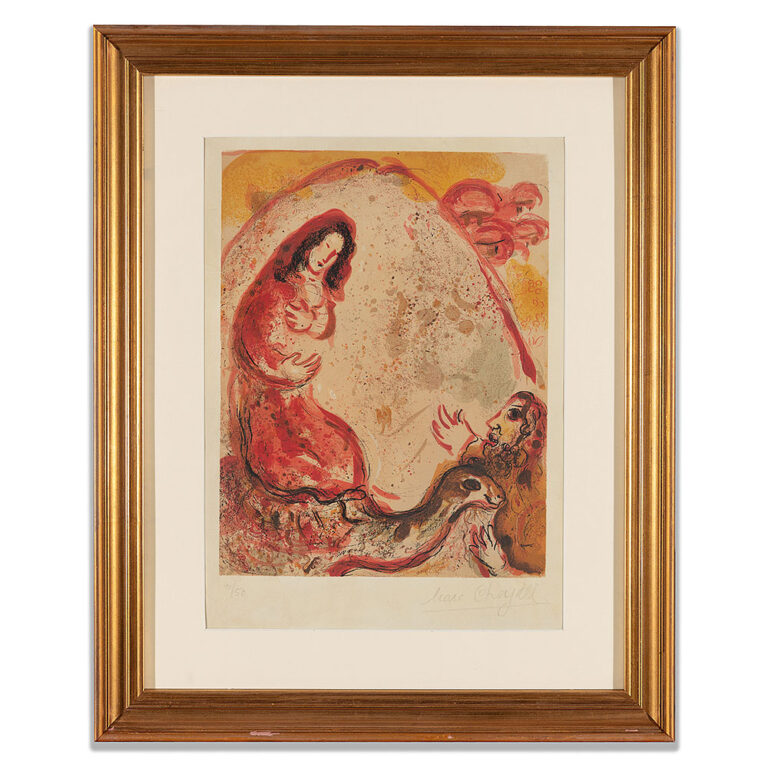 Marc Chagall - Rachel hides the idols of her father, Original Artwork | Rahamim Fine Art Gallery