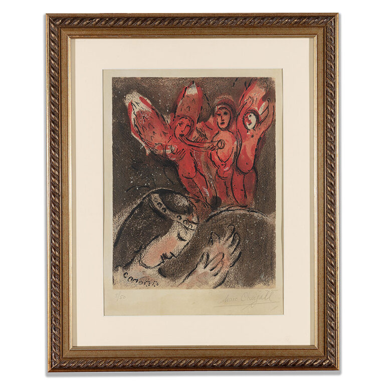 Marc Chagall - Sara et les anges, Original Artwork | Rahamim Fine Art Gallery