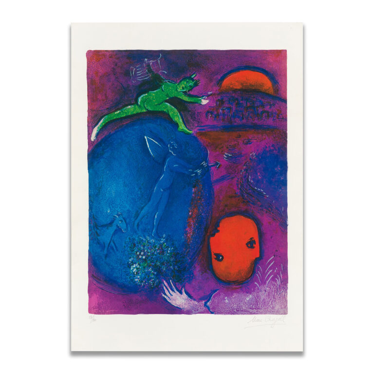 Marc Chagall - The Dream of Lemon and Dryas, Original Artwork | Rahamim Fine Art Gallery