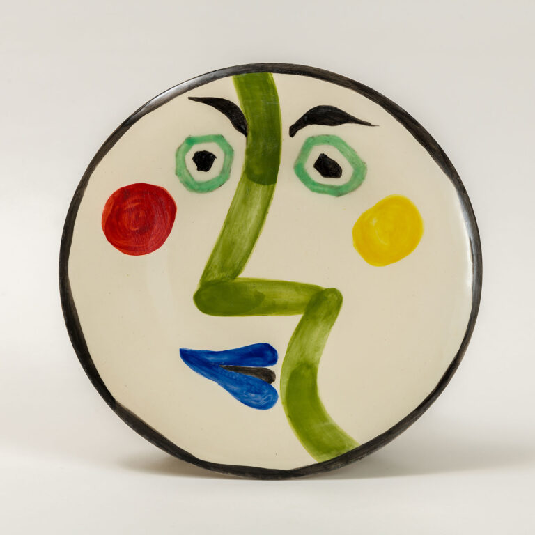 Pablo Picasso - Visage no 189, ceramic plate, available at Rahamim Fine Art Gallery