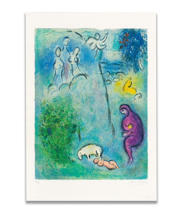 Marc Chagall Découverte de Chloé par Daphnis (Discovery of Chloé by Daphnis), from Daphnis et Chloé (M. 310, see C. Bks. 46)