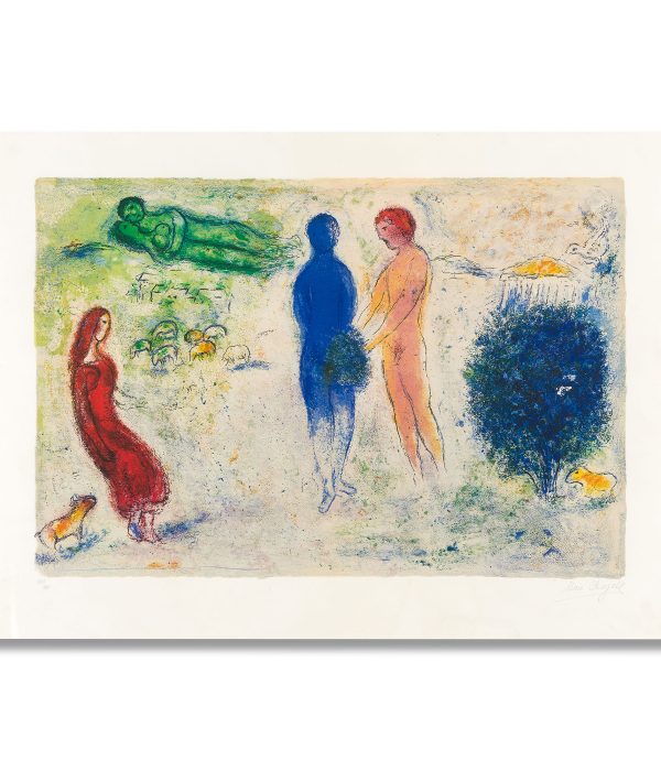 Marc Chagall The Judgement of Chloe, Daphnis & Chloe Diptych 1977 Ltd Edition